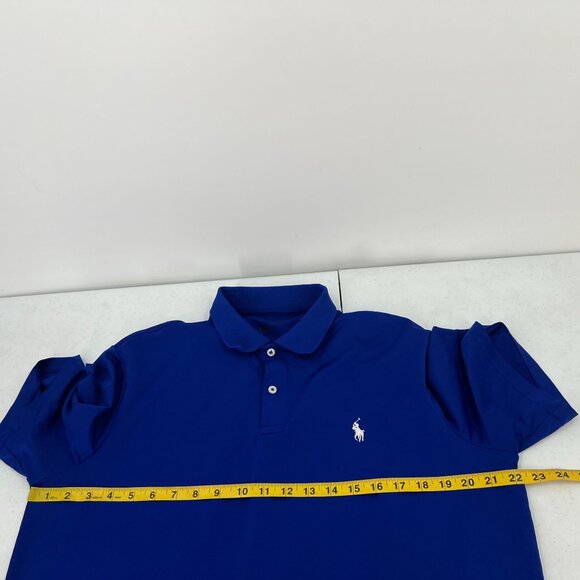 Polo Ralph Lauren Men M Performance Royal Blue Stretch Golf  Preppy Casual - Picture 6 of 9